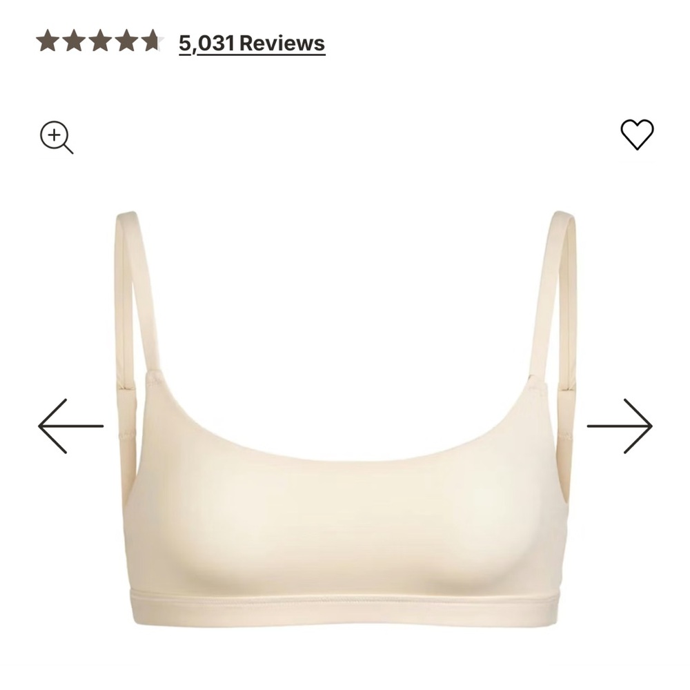 skims scoop Bralette sand (small)